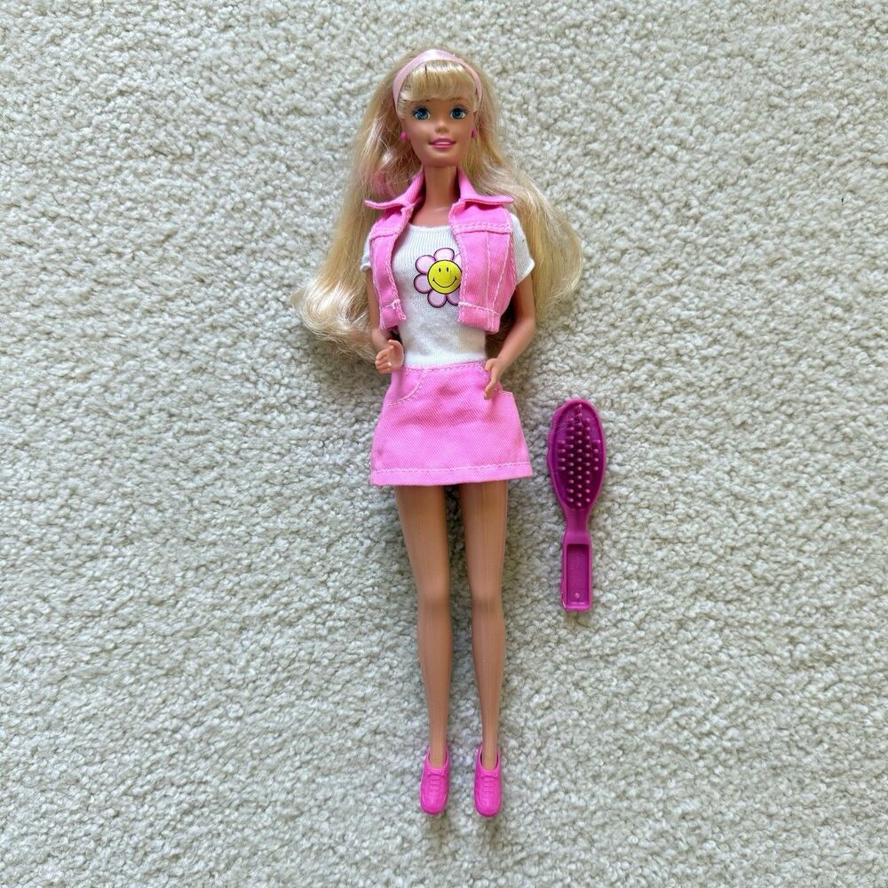 VNTG 1996 - Share A Smile Barbie Doll #17247 Mattel Special Edition Daisy Flower - Picture 2 of 11
